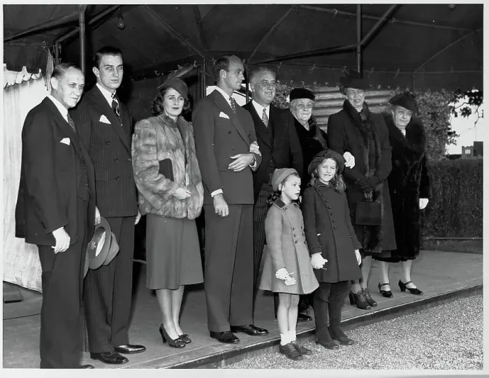 Framed Print : Roosevelt Family at Christmas, 1938 Framed Print : Roosevelt Family at Christmas, 1938