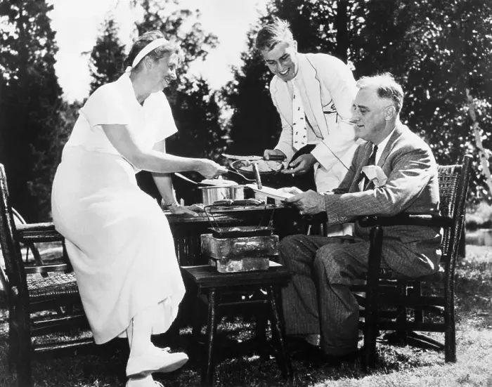 Framed Print : Roosevelt Family Picnic Framed Print : Roosevelt Family Picnic