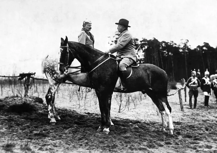 Framed Print : Roosevelt and Kaiser Wilhelm on Horseback Framed Print : Roosevelt and Kaiser Wilhelm on Horseback