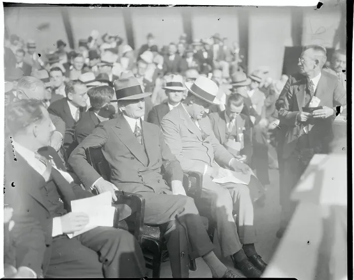Framed Print : Roosevelt Studying His Program Framed Print : Roosevelt Studying His Program