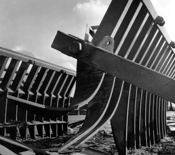 Framed Print : A root rake, a piece of agricultural machinery used in groundnut farming Framed Print : A root rake, a piece of agricultural machinery used in groundnut farming