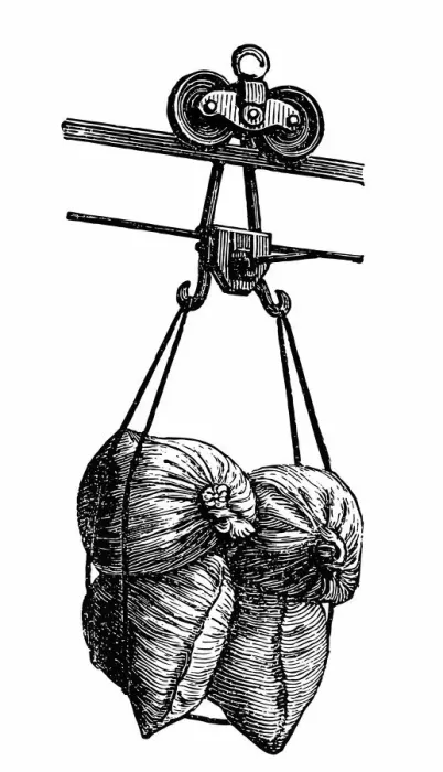 Framed Print : Ropeway feeding vessels and loads Framed Print : Ropeway feeding vessels and loads