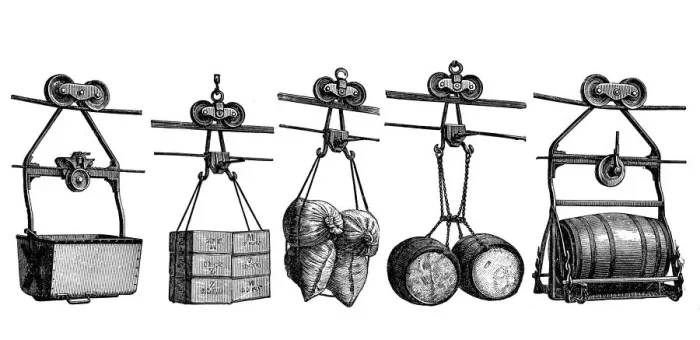 Framed Print : Ropeway feeding vessels and loads Framed Print : Ropeway feeding vessels and loads