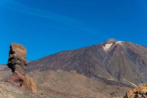 Roque Cinchado and Teide Volcano