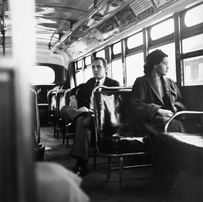 Framed Print : Rosa Parks Riding The Bus Framed Print : Rosa Parks Riding The Bus