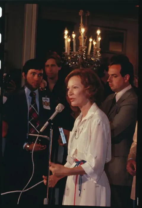 Framed Print : Rosalynn Carter Giving a Speech Framed Print : Rosalynn Carter Giving a Speech