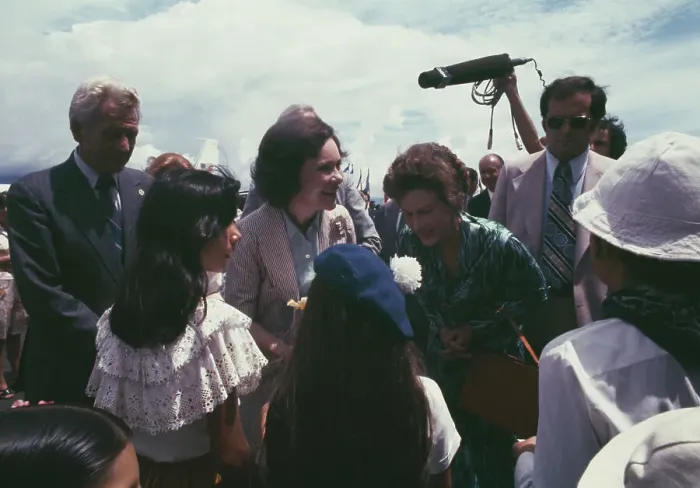 Framed Print : Rosalynn Carter And Marjorie Oduber Framed Print : Rosalynn Carter And Marjorie Oduber