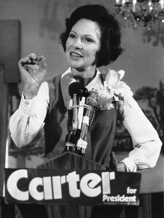 Framed Print : Rosalynn Carter at Press Conference Framed Print : Rosalynn Carter at Press Conference
