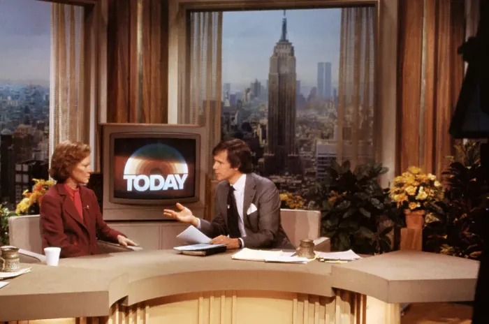 Framed Print : Rosalynn Carter and Tom Brokaw on Today Show Framed Print : Rosalynn Carter and Tom Brokaw on Today Show