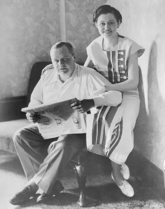Framed Print : Roscoe Arbuckle and Addie McPhail Framed Print : Roscoe Arbuckle and Addie McPhail