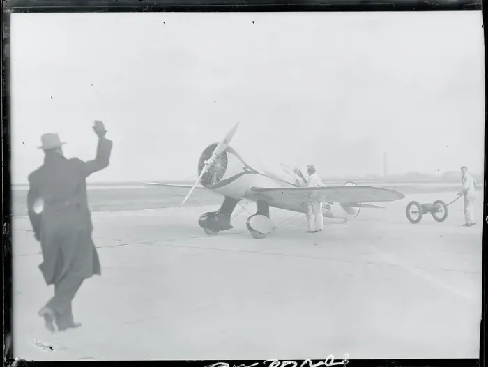 Framed Print : Roscoe Turner Preparing for Takeoff Framed Print : Roscoe Turner Preparing for Takeoff