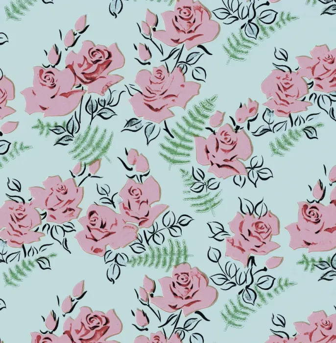 Framed Print : Rose Floral Pattern