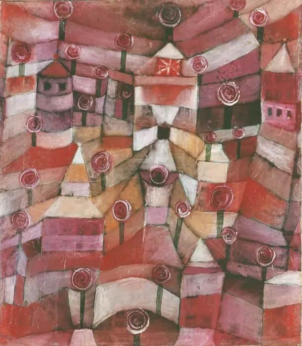 Framed Print : Rose Garden, 1920. Artist: Klee, Paul (1879-1940)