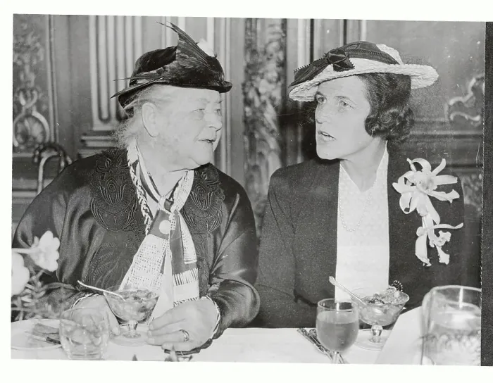 Framed Print : Rose Kennedy with Lady Bryce Framed Print : Rose Kennedy with Lady Bryce
