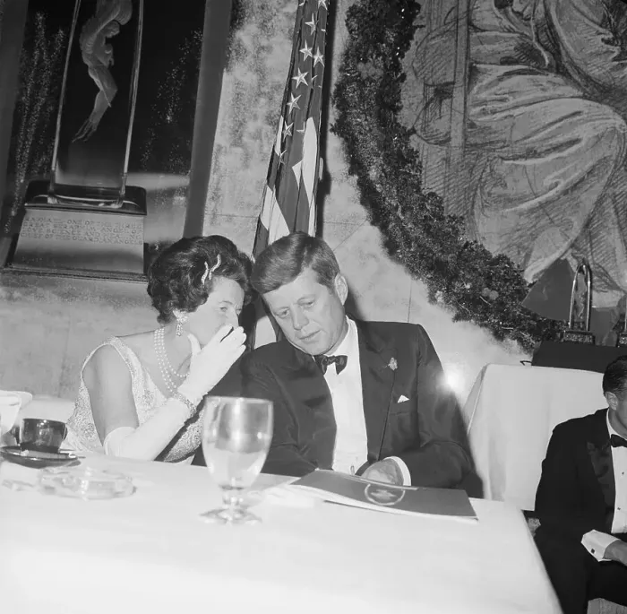Framed Print : Rose Kennedy Whispering to President Kennedy Framed Print : Rose Kennedy Whispering to President Kennedy