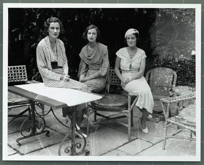 Framed Print : Rose Kennedy With Other Women on Patio Framed Print : Rose Kennedy With Other Women on Patio