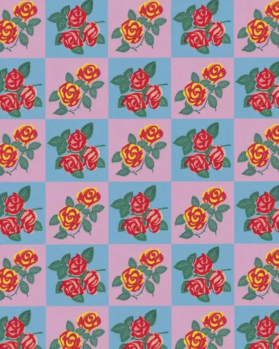 Framed Print : Rose Pattern