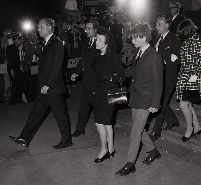 Framed Print : Rose And Robert (Jr) Kennedy Leave Servi Framed Print : Rose And Robert (Jr) Kennedy Leave Servi