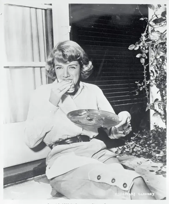 Framed Print : Rosemary Clooney Eating a Hot Dog Framed Print : Rosemary Clooney Eating a Hot Dog