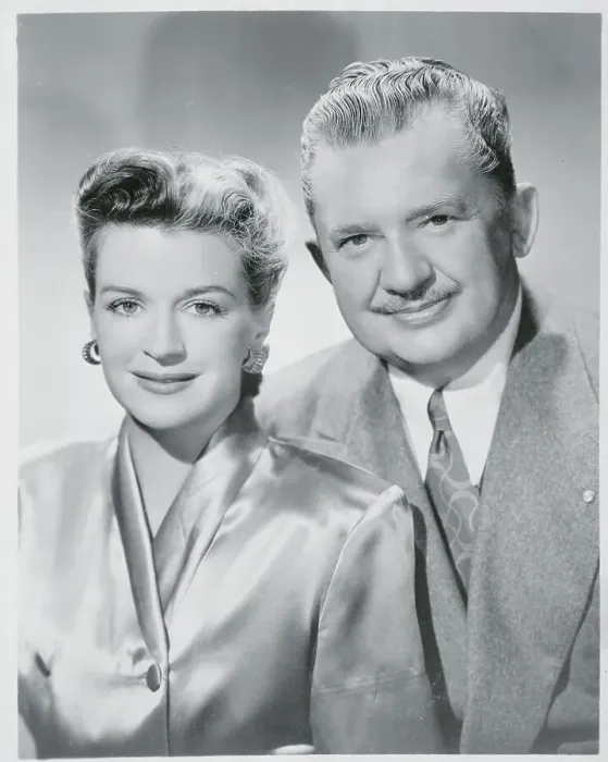 Framed Print : Rosemary DeCamp and Jean Hersholt Smiling Framed Print : Rosemary DeCamp and Jean Hersholt Smiling