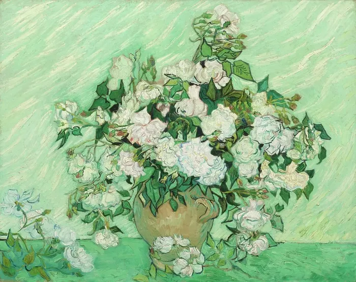 Framed Print : Roses, 1890. Artist Vincent van Gogh. (Photo by Heritage Art / Heritage Images Framed Print : Roses, 1890. Artist Vincent van Gogh. (Photo by Heritage Art / Heritage Images