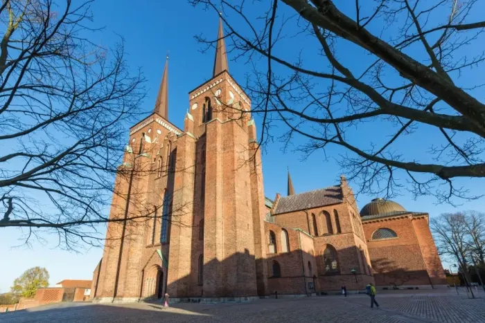 Framed Print : Roskilde Cathedral in Denmark - UNESCO site and major sight Framed Print : Roskilde Cathedral in Denmark - UNESCO site and major sight