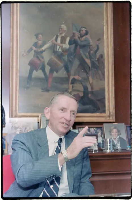 Framed Print : Ross Perot Seated at EDS Desk Framed Print : Ross Perot Seated at EDS Desk