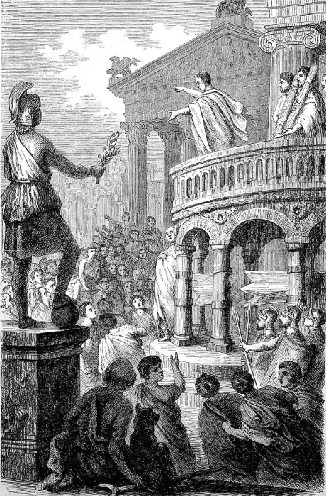 Framed Print : The Rostra, a large platform in the city of Rome that stood during the Republican and, Historically, digitally restored reproduction of a 19th century Imperial era original Framed Print : The Rostra, a large platform in the city of Rome that stood during the Republican and, Historically, digitally restored reproduction of a 19th century Imperial era original