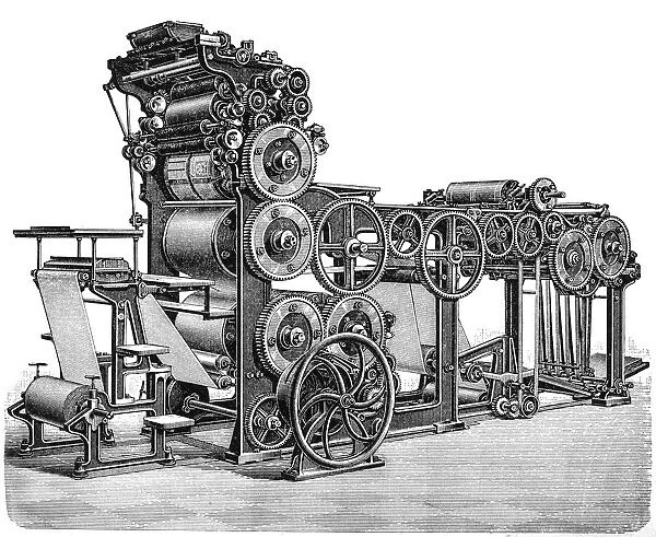 Rotatory fast printing press