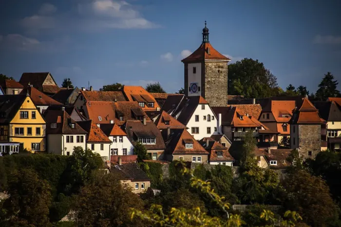 Framed Print : Rothenburg buldings landscape Framed Print : Rothenburg buldings landscape