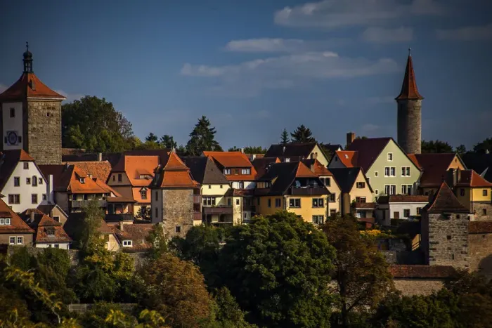 Framed Print : Rothenburg buldings landscape Framed Print : Rothenburg buldings landscape