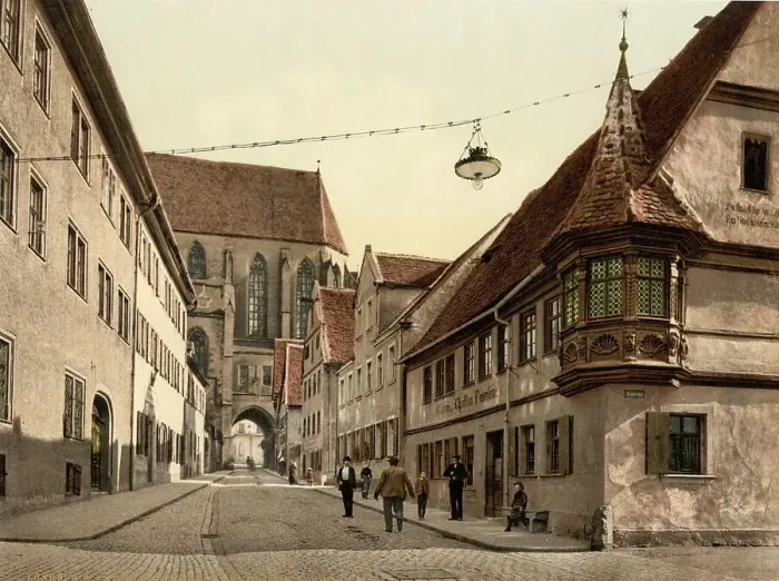 Framed Print : Rothenburg ob der Tauber, Franconia, Bavaria, c. 1890, Germany, Historic, digitally restored reproduction from a 19th-century original Framed Print : Rothenburg ob der Tauber, Franconia, Bavaria, c. 1890, Germany, Historic, digitally restored reproduction from a 19th-century original