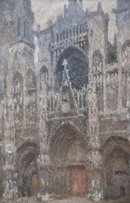 Framed Print : Rouen Cathedral. Grey Day - Harmony in Grey, by Monet Claude, 1892 - 1894, 19th Century, oil on canvas Framed Print : Rouen Cathedral. Grey Day - Harmony in Grey, by Monet Claude, 1892 - 1894, 19th Century, oil on canvas