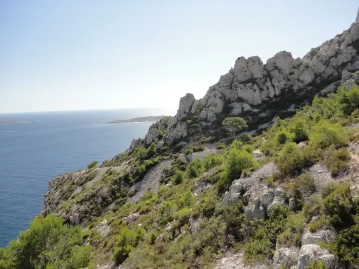 Framed Print : Rough Terrain Calanques, Marseille, France Framed Print : Rough Terrain Calanques, Marseille, France