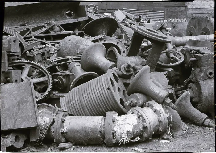 Framed Print : Round Scrap Iron Ready For Melting Framed Print : Round Scrap Iron Ready For Melting