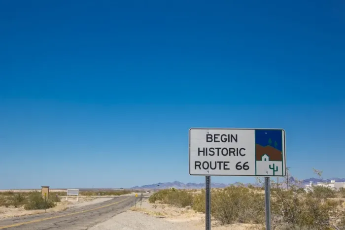 Framed Print : Route 66, sign, Mohave Valley, Arizona, United States Framed Print : Route 66, sign, Mohave Valley, Arizona, United States
