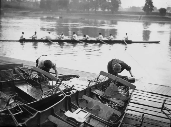 Framed Print : Row Boat Preparation Framed Print : Row Boat Preparation