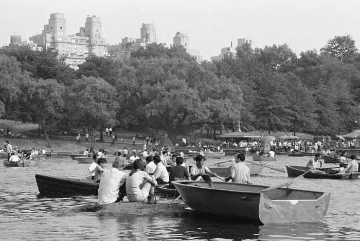 Framed Print : Rowers In Central Park Lake Framed Print : Rowers In Central Park Lake