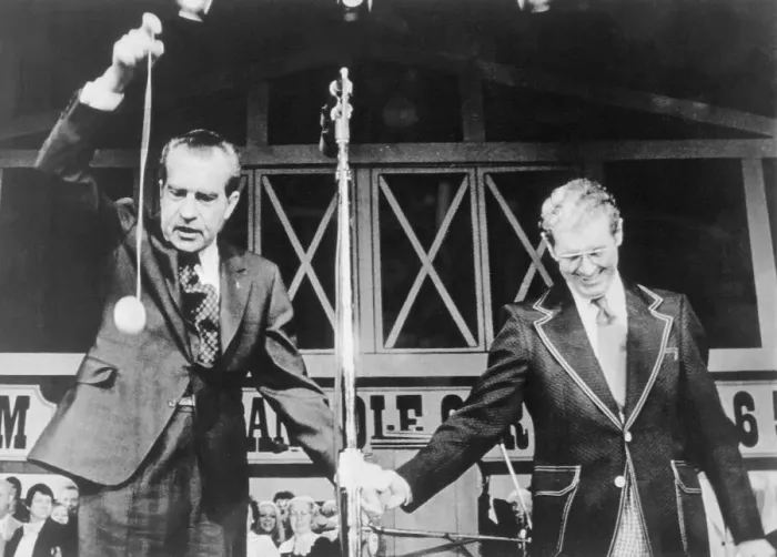 Framed Print : Roy Acuff Holding Hand of Richard M. Nixon Framed Print : Roy Acuff Holding Hand of Richard M. Nixon
