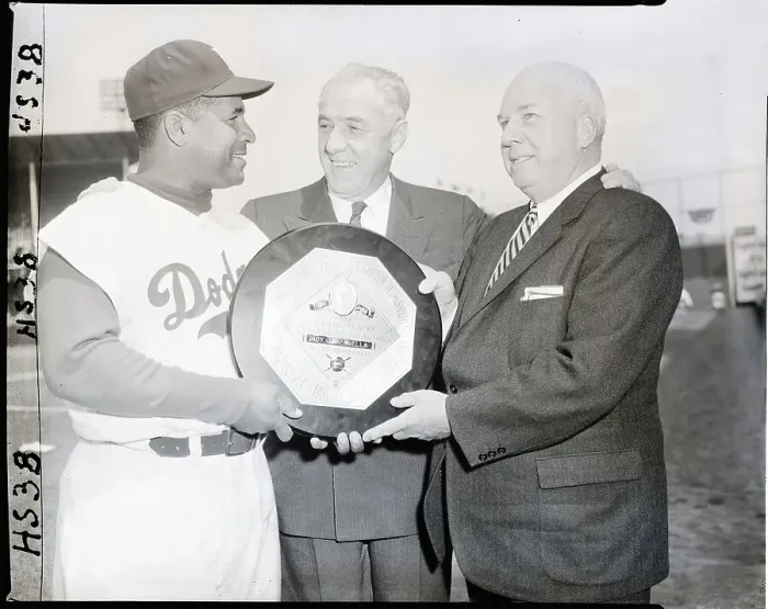 Framed Print : Roy Campanella Receives Mvp Award Framed Print : Roy Campanella Receives Mvp Award