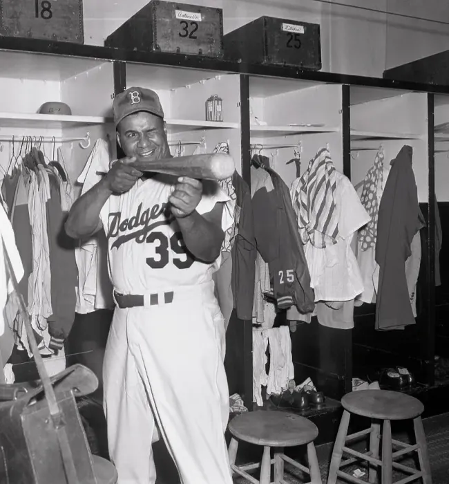 Framed Print : Roy Campanella Taking Aim with Bat Framed Print : Roy Campanella Taking Aim with Bat
