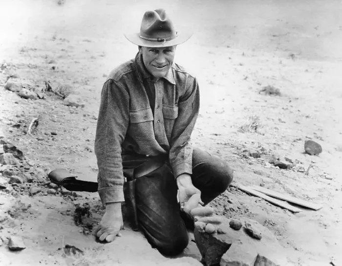 Framed Print : Roy Chapman Andrews Holds Dinosaur Eggs Framed Print : Roy Chapman Andrews Holds Dinosaur Eggs