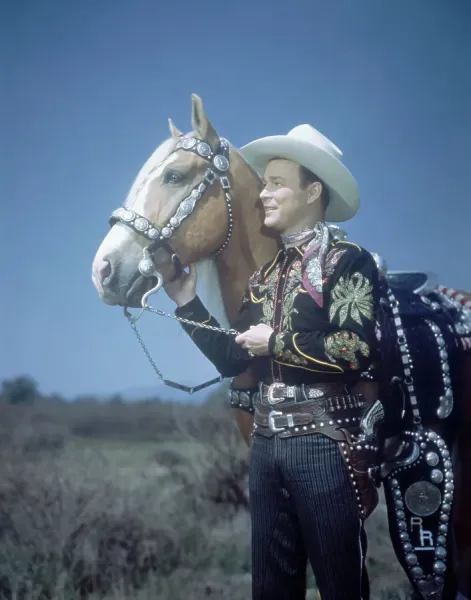 Roy Rogers and Trigger Color Print (Undated). Art Prints, Posters