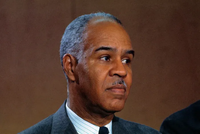 Framed Print : Roy Wilkins Meeting in Press Conference Framed Print : Roy Wilkins Meeting in Press Conference