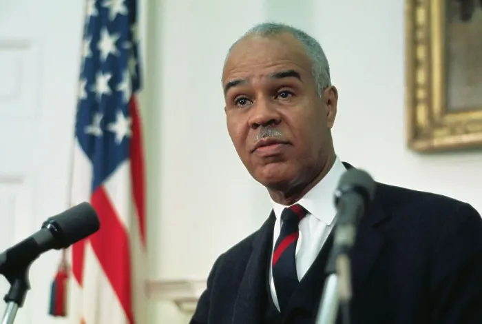 Framed Print : Roy Wilkins Meeting in Press Conference Framed Print : Roy Wilkins Meeting in Press Conference