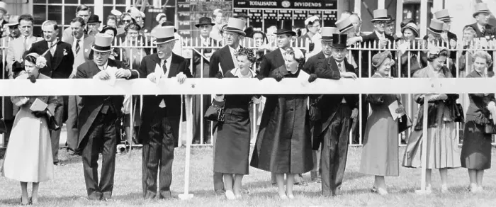 Framed Print : Royal Family Members Behind Barricade Framed Print : Royal Family Members Behind Barricade