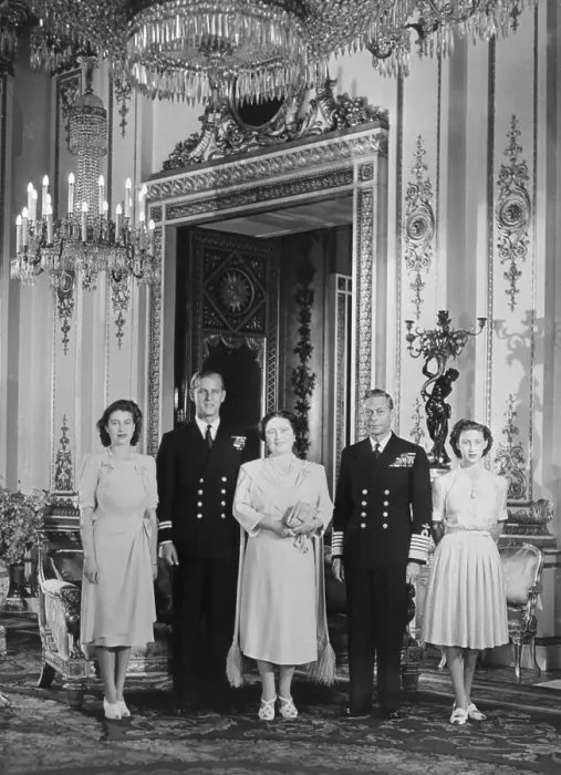 Framed Print : Royal Family and Prince Philip in Palace Room Framed Print : Royal Family and Prince Philip in Palace Room