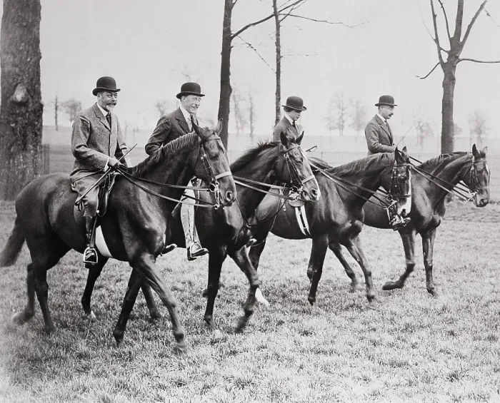 Framed Print : Royal Family Riding Horses Framed Print : Royal Family Riding Horses