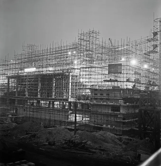 Framed Print : Royal Festival Hall Under Construction