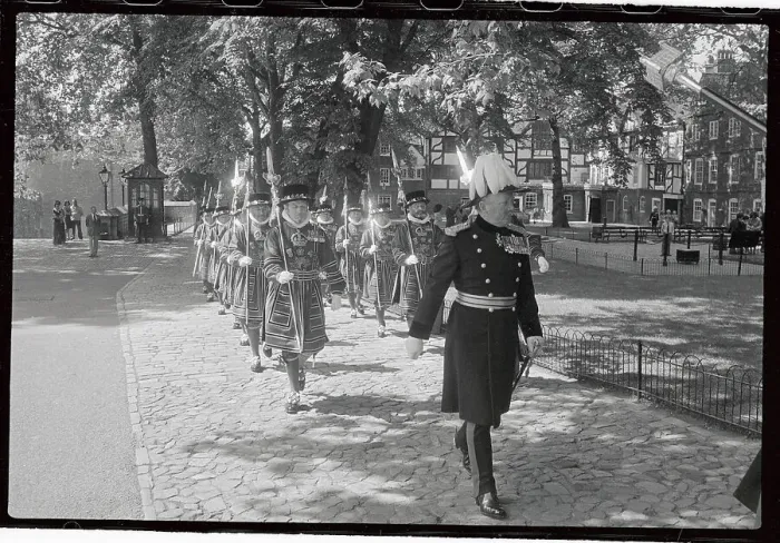 Framed Print : Royal Guards Marching on Grounds Framed Print : Royal Guards Marching on Grounds